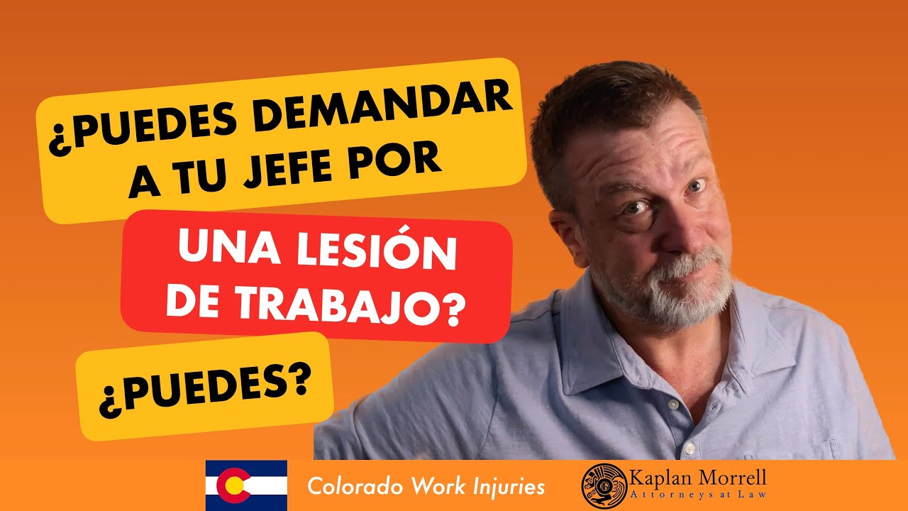 ¿Puedes demandar a tu jefe por una lesión laboral? ¿Puedes?