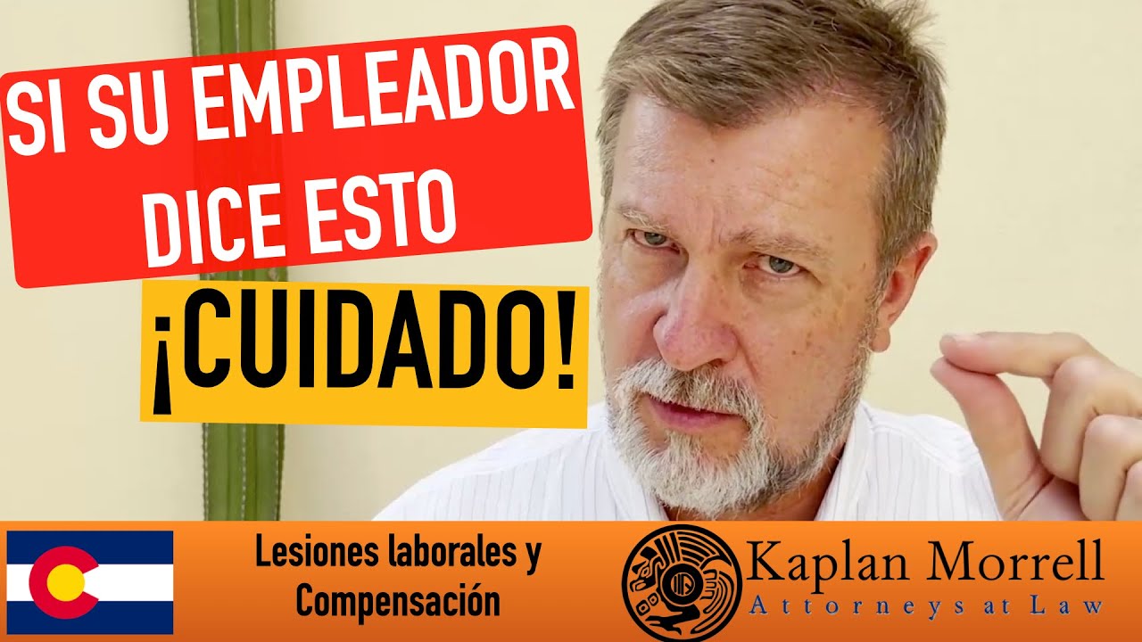 ¡Cuidado! Si su empleador dice esto después de que se lesionó en el trabajo... ¡advertencia!