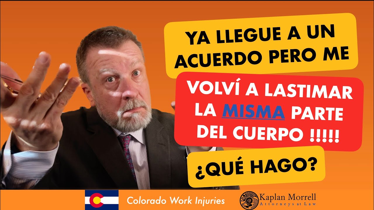 ¿¡Qué pasa si llego a un acuerdo y me vuelvo a lesionar más tarde!?