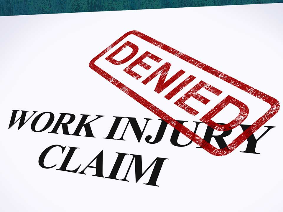 Work Injury Claim Denied Shows Medical Expenses Refused
