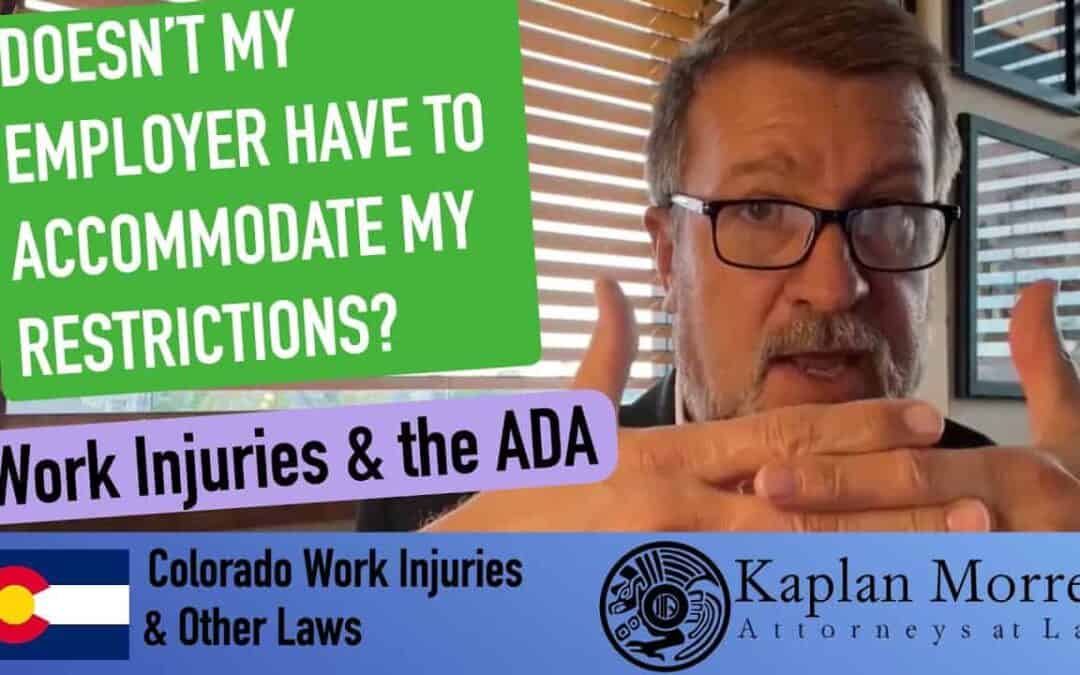 Work Injuries and the ADA