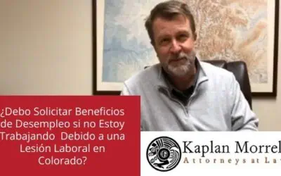 ¿Debo Solicitar Beneficios de Desempleo si no Estoy Trabajando – Debido a una Lesión Laboral en Colorado?